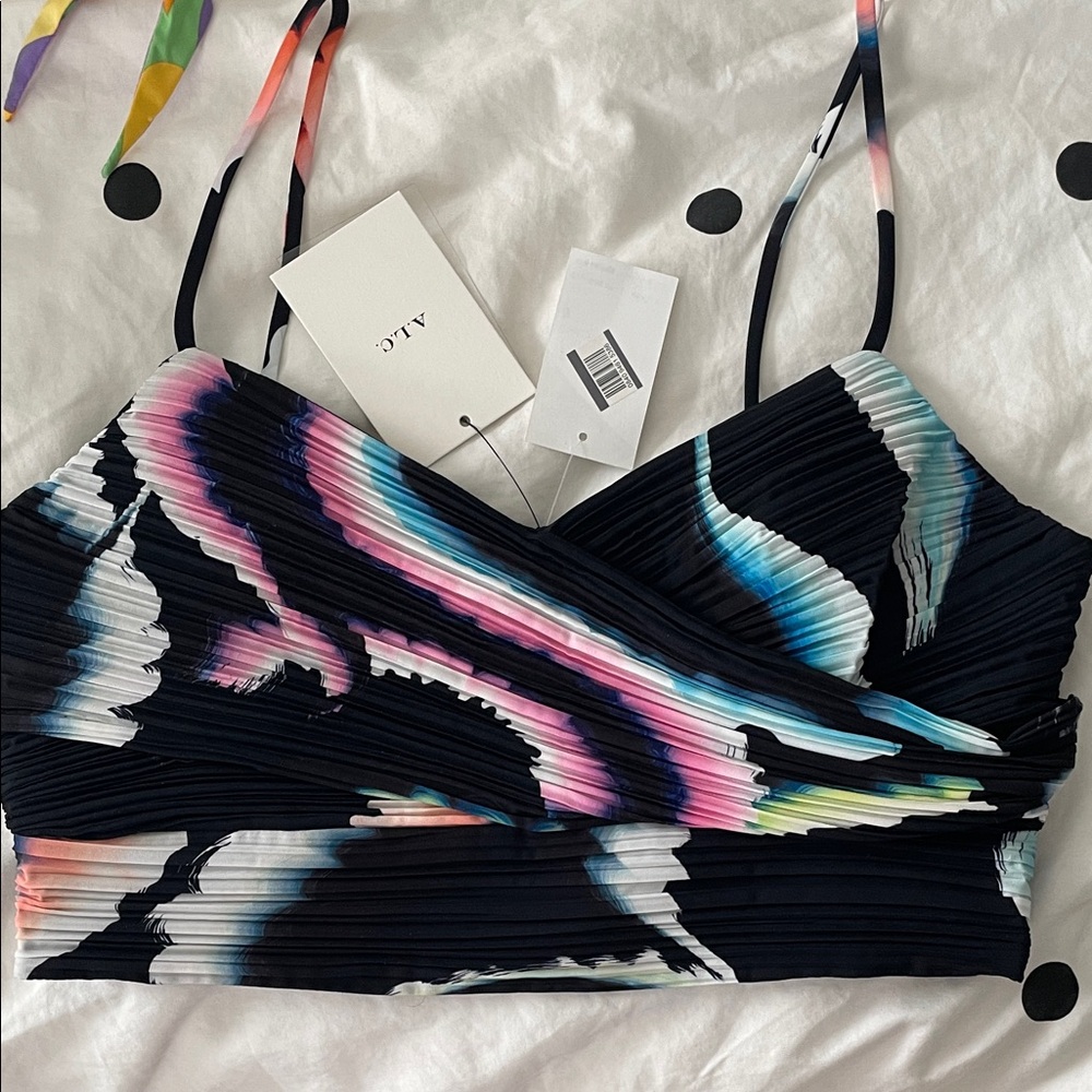 ALC Black and Multicolor Camisole Top Size 6 BNWT